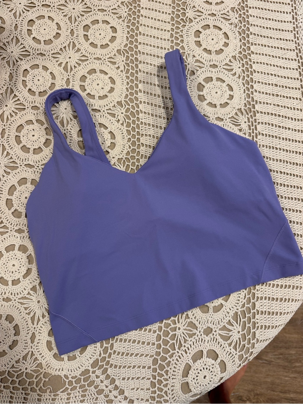 lululemon athletica Lavender V-Neck Crop Tank